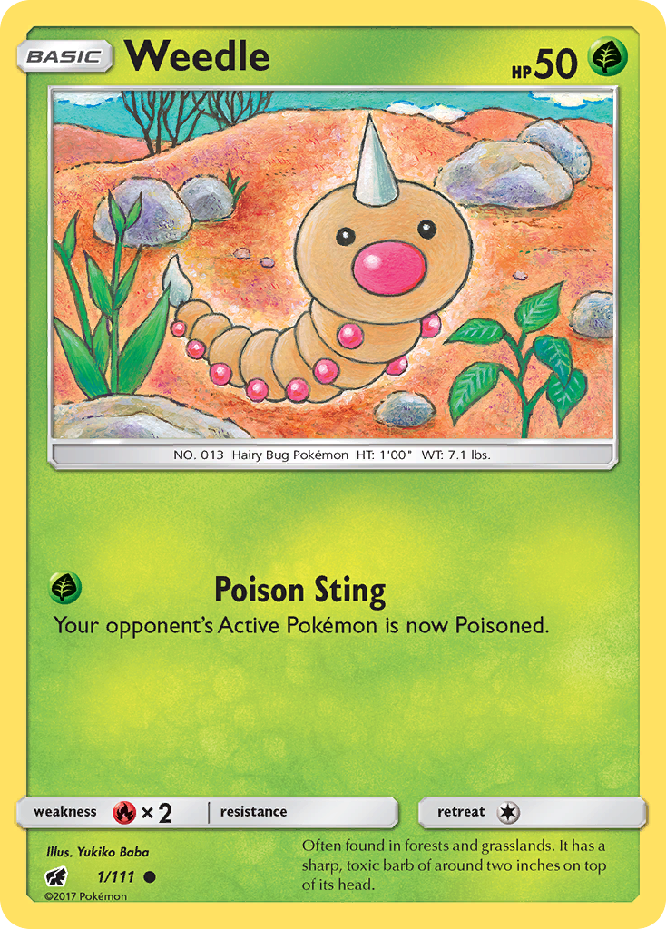 Crimson Invasion Weedle #1/111